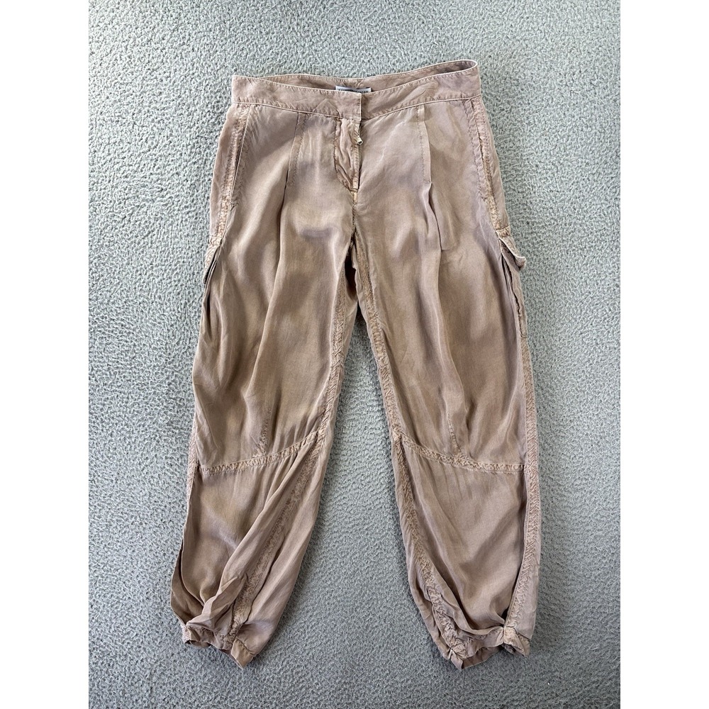 Kaufman Franco Cargo‎ Pants Womens 40/ US 4 Tan Boho Lightweight KaufmanFranco